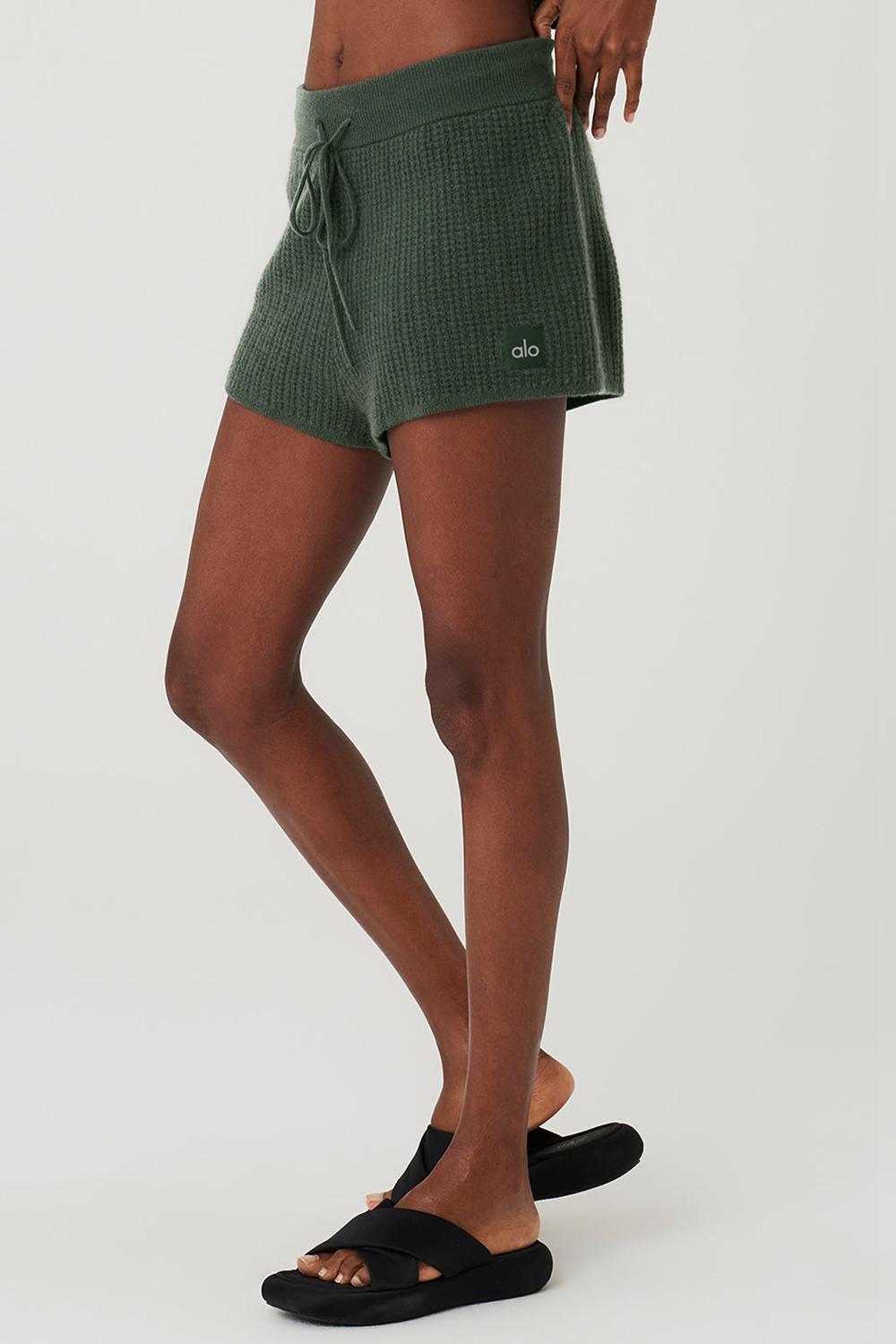 Alo Yoga Cashmere High-Waist Plush Waffle Donna Short Corallo | Italia  ORU-450891