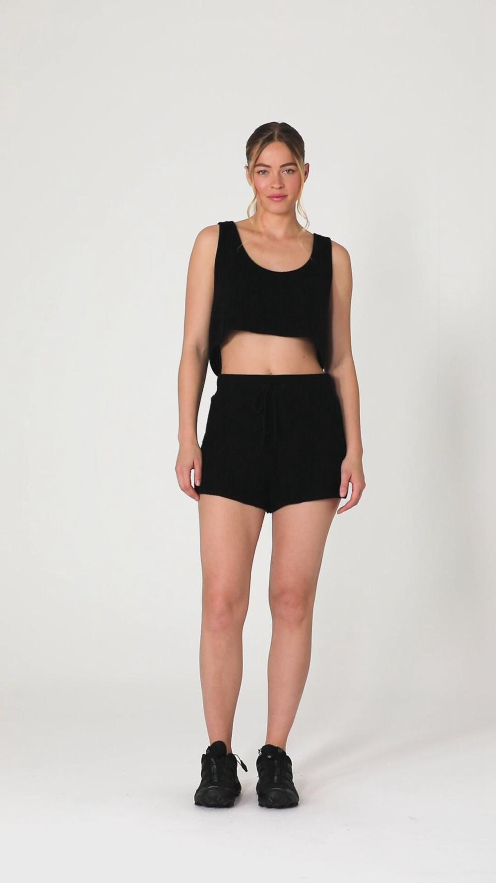 Alo Yoga Cashmere High-Waist Plush Waffle Donna Short Corallo | Italia  ORU-450891