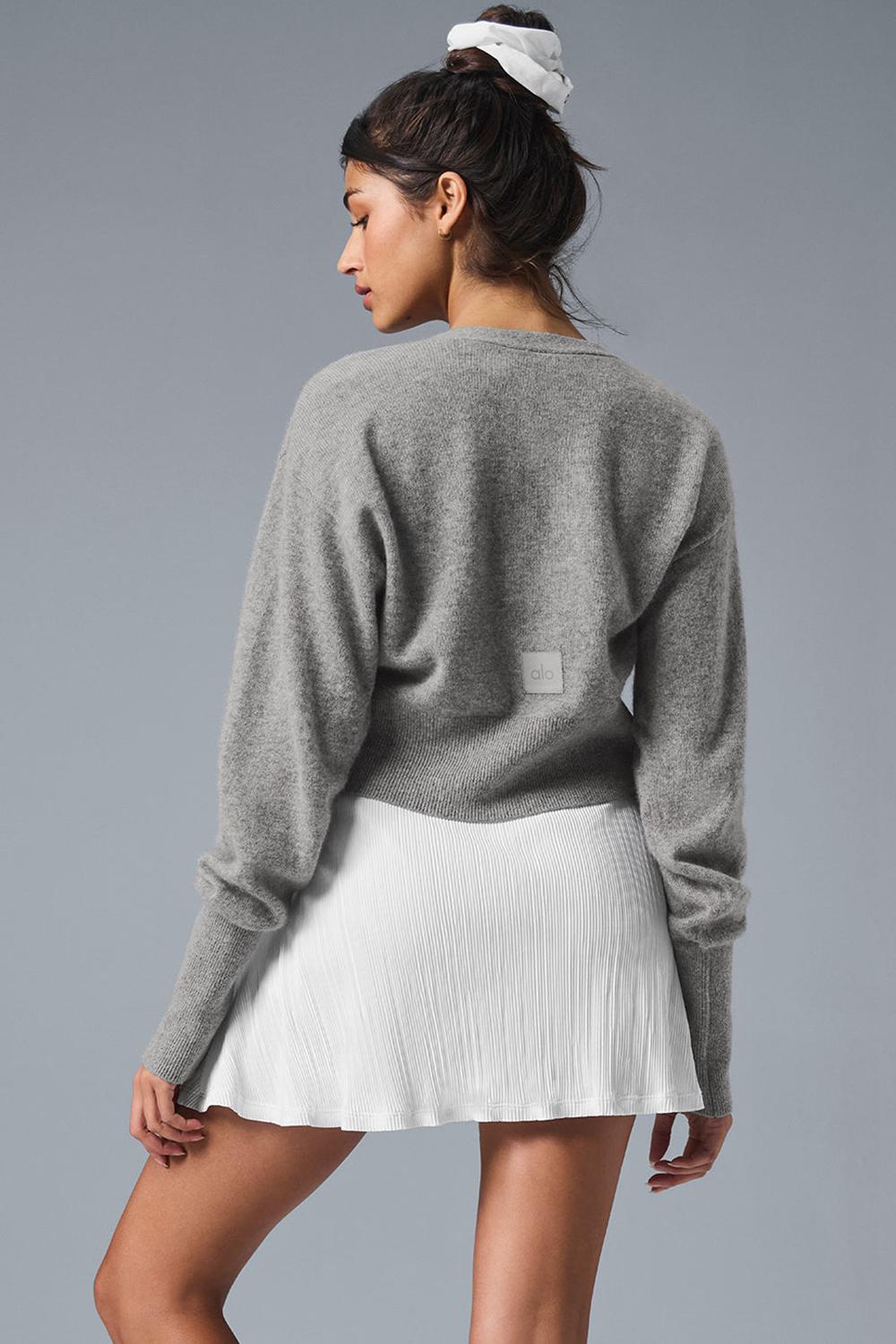 Alo Yoga Cashmere Jet Set Donna Cardigan Grigie | Italia  KAN-783260