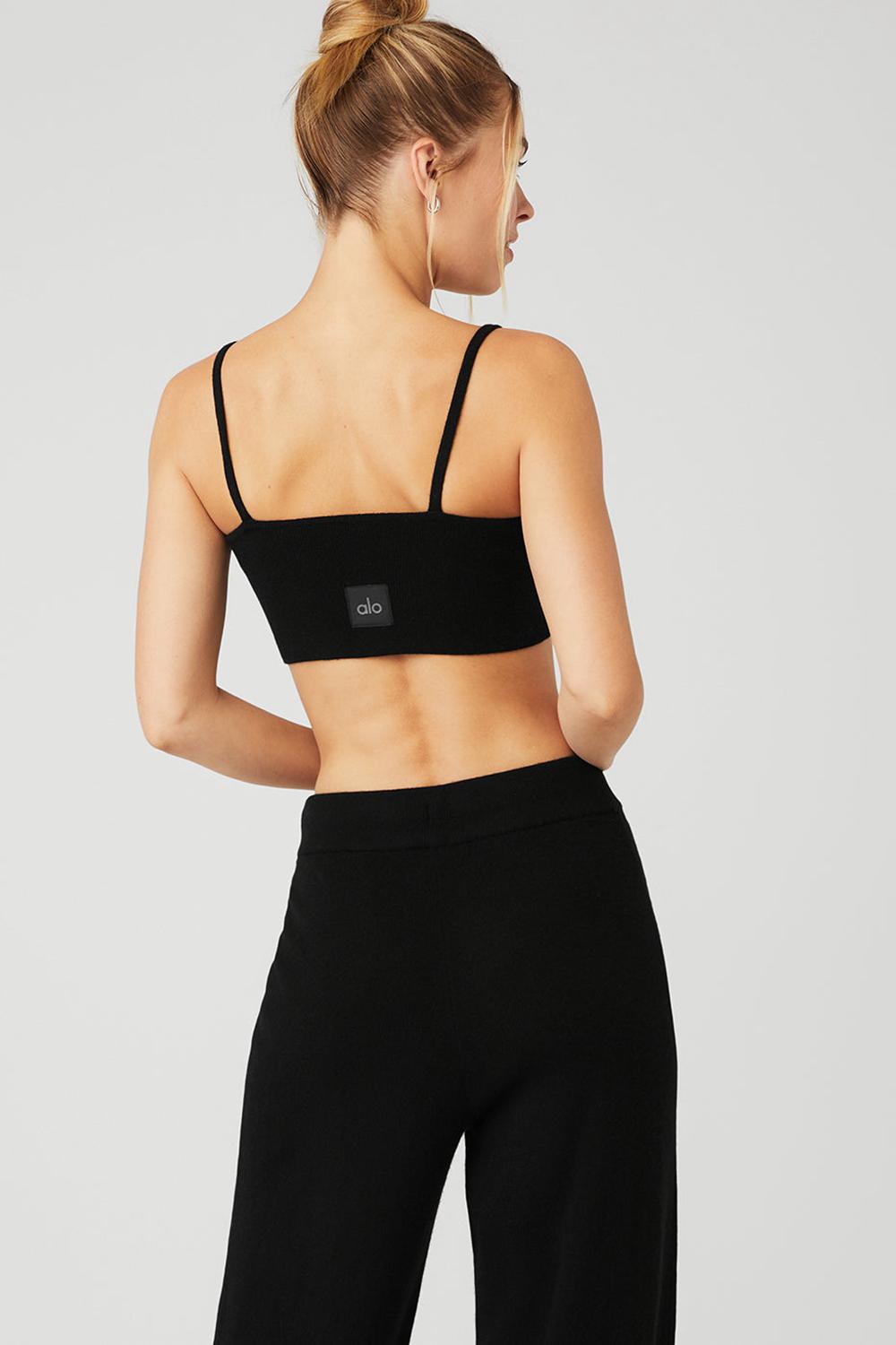 Alo Yoga Cashmere Jet Set Donna Reggiseno Nere | Italia  JWG-879015