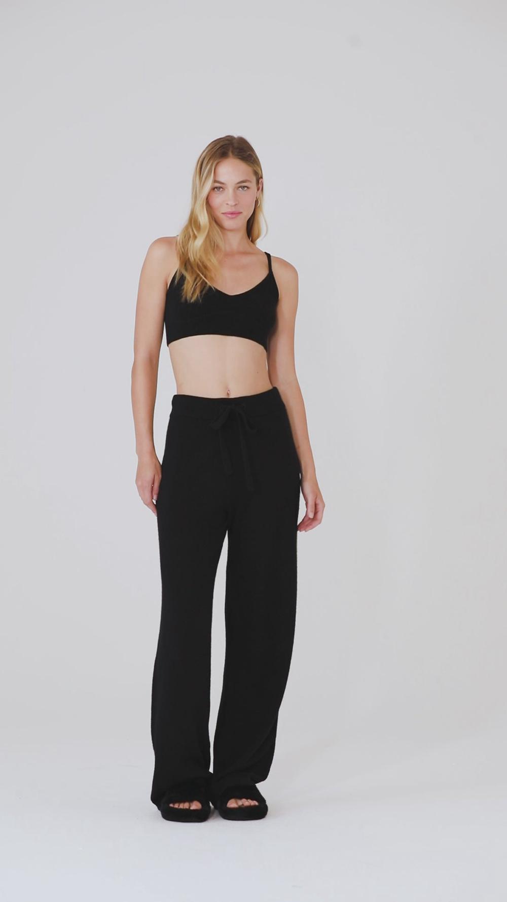Alo Yoga Cashmere Jet Set Donna Reggiseno Nere | Italia  JWG-879015