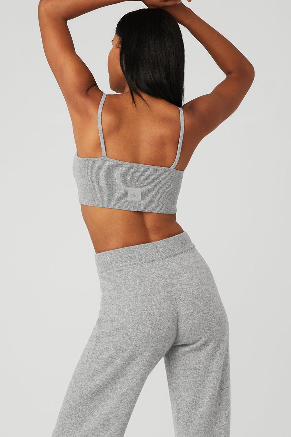 Alo Yoga Cashmere Jet Set Donna Reggiseno Grigie | Italia  NYR-672491