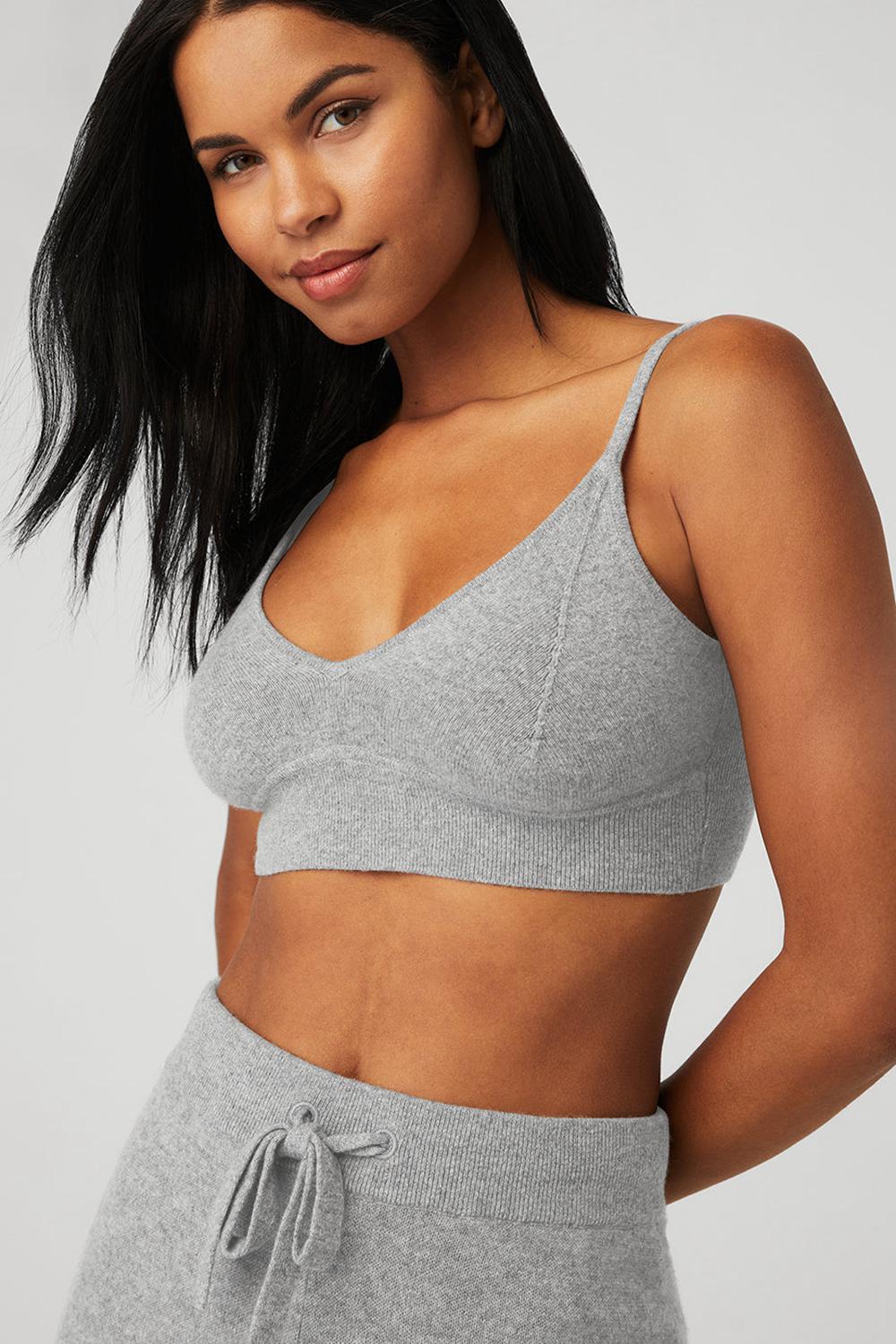 Alo Yoga Cashmere Jet Set Donna Reggiseno Grigie | Italia  NYR-672491