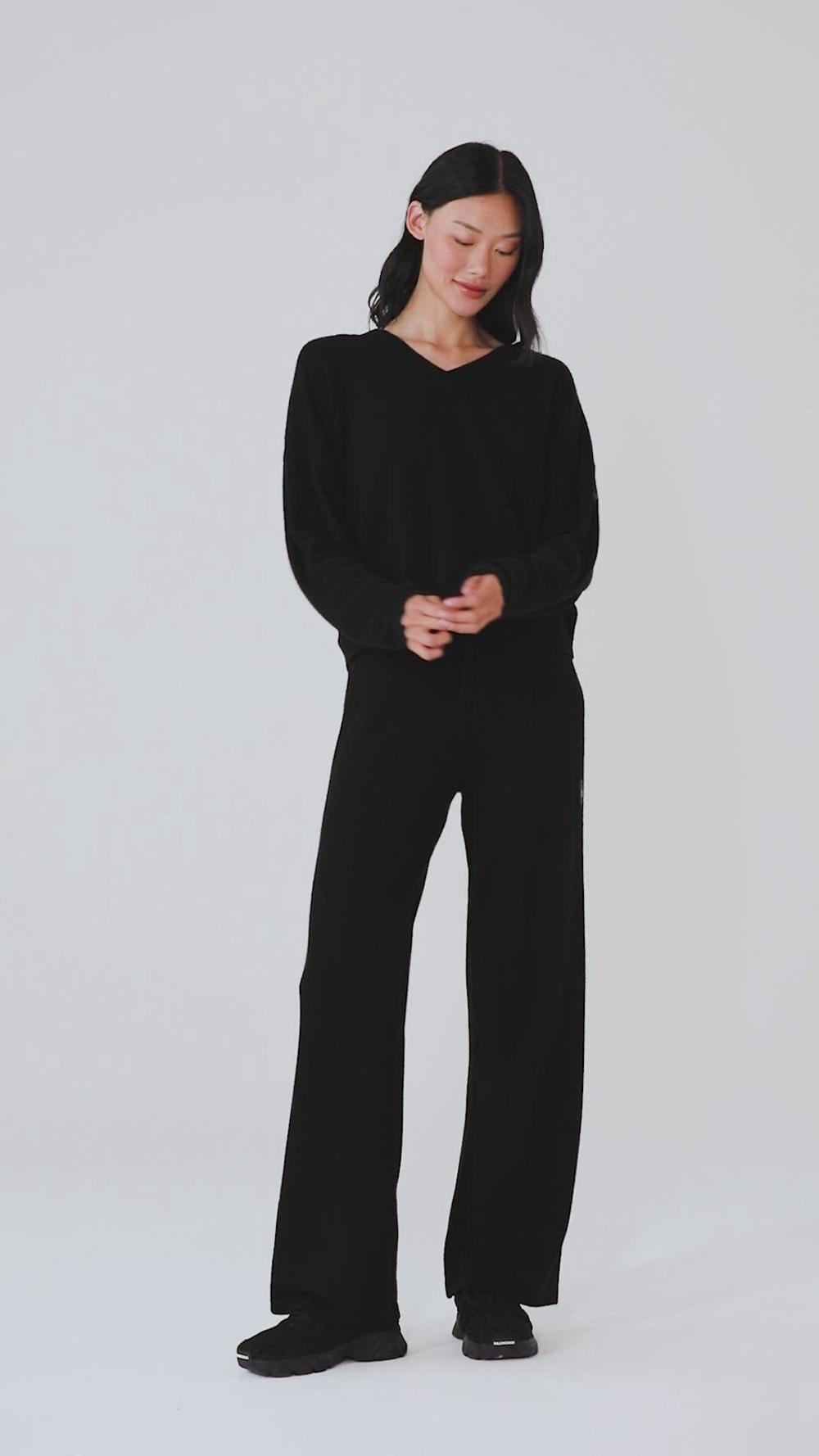 Alo Yoga Cashmere Jet Set V-Neck Donna Pullover Grigie | Italia  SAT-237980