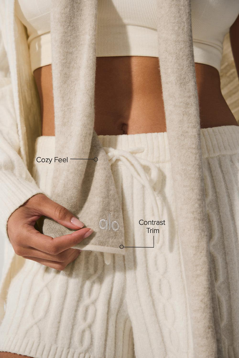 Alo Yoga Cashmere Light Frosted Uomo Sciarpa Winter Latte / Ivory | Italia  SAG-647523