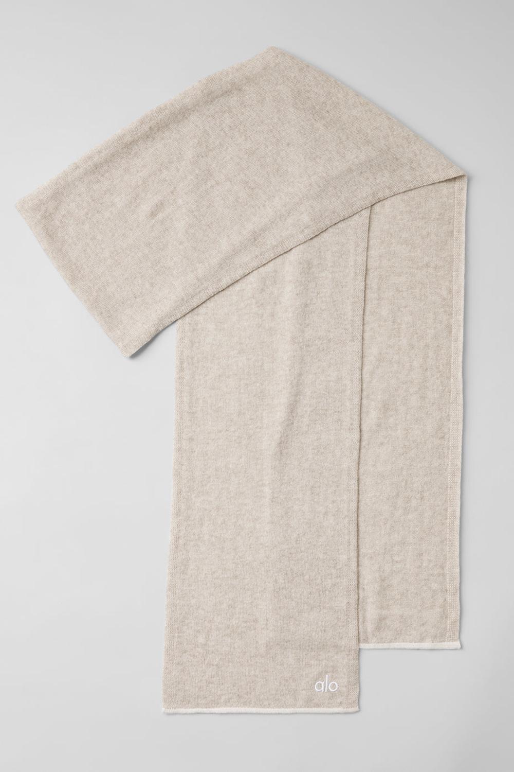 Alo Yoga Cashmere Light Frosted Uomo Sciarpa Winter Latte / Ivory | Italia  SAG-647523