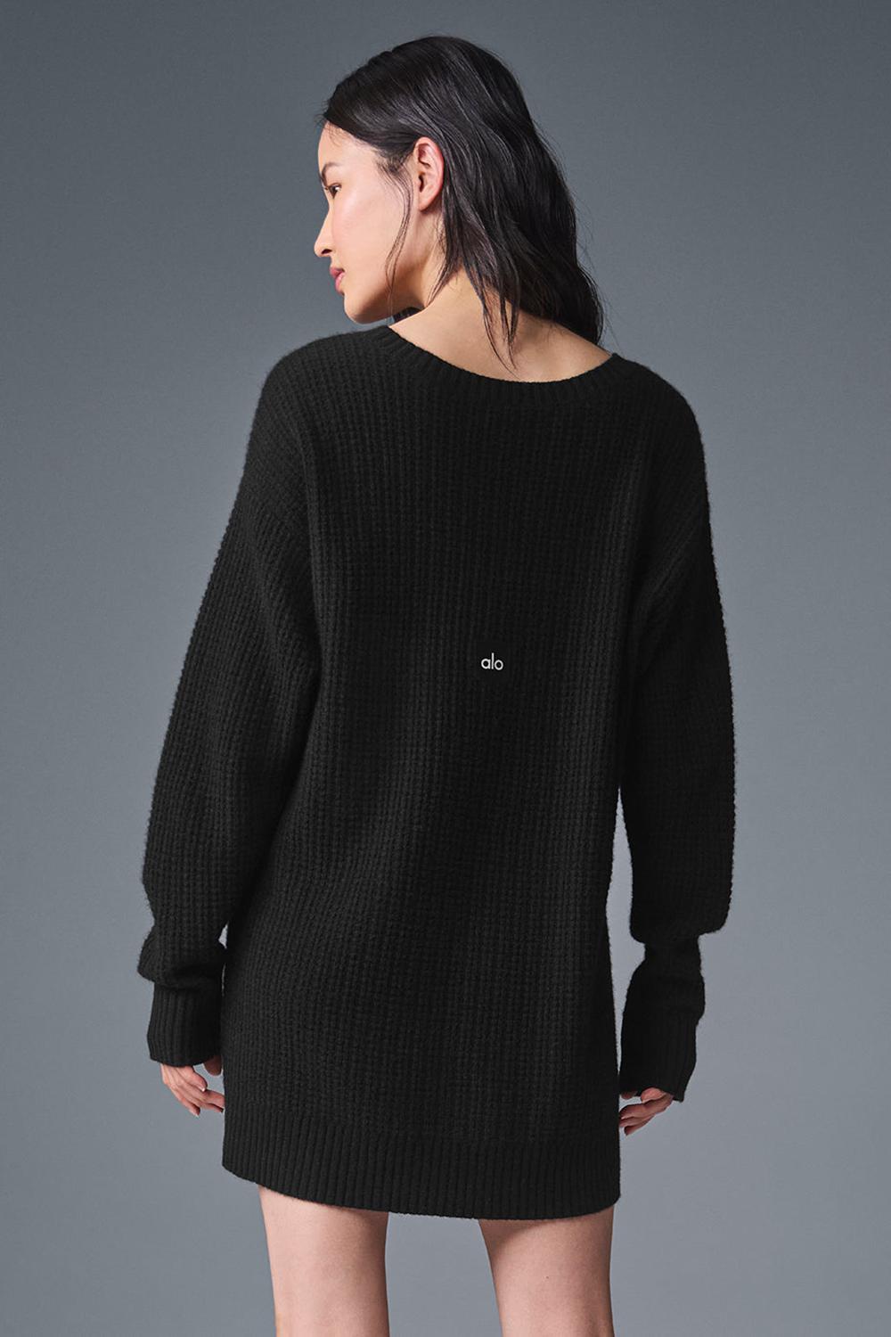 Alo Yoga Cashmere Plush Waffle Donna Vestito Nere | Italia  KEX-240916
