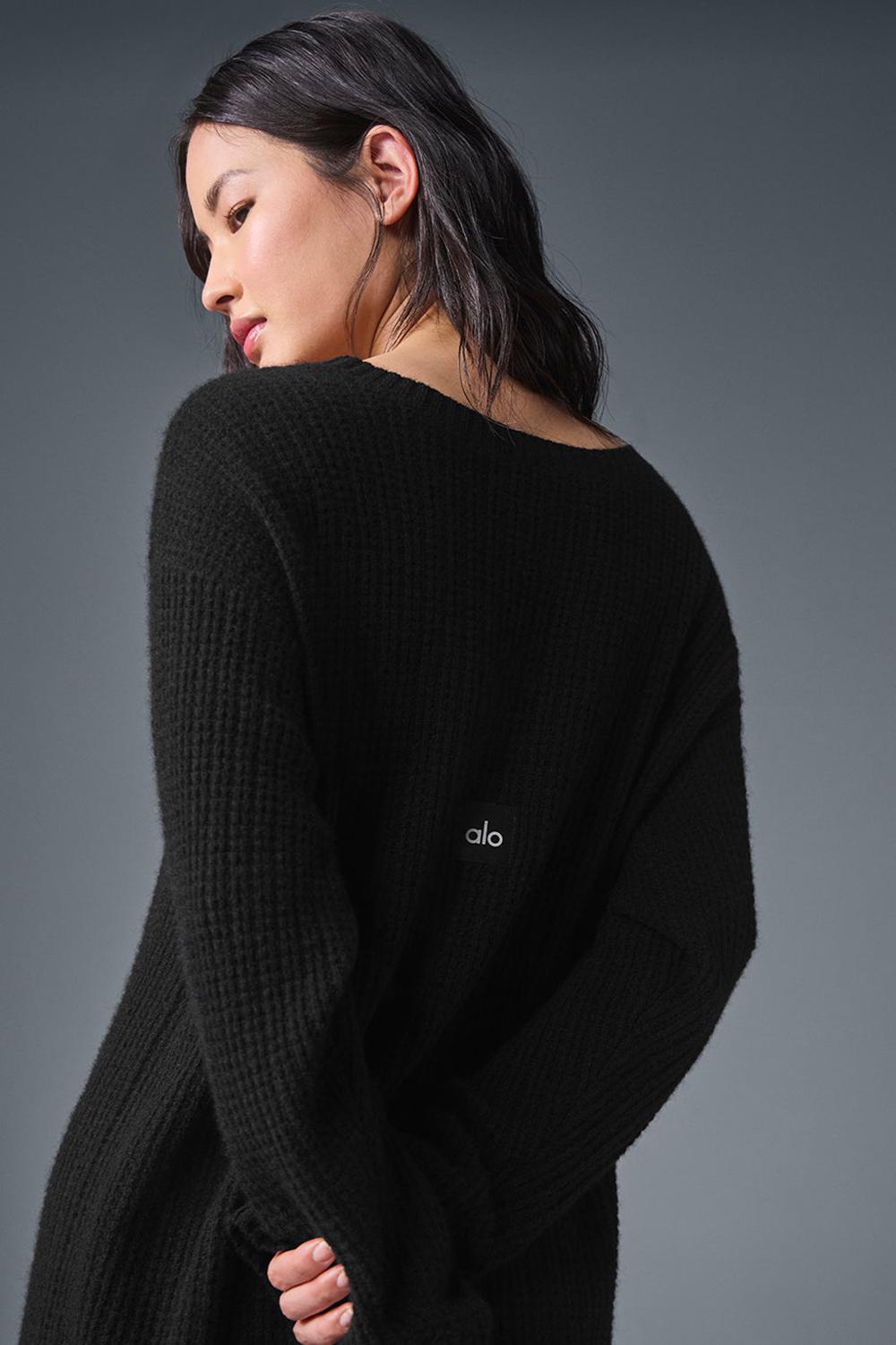 Alo Yoga Cashmere Plush Waffle Donna Vestito Nere | Italia  KEX-240916
