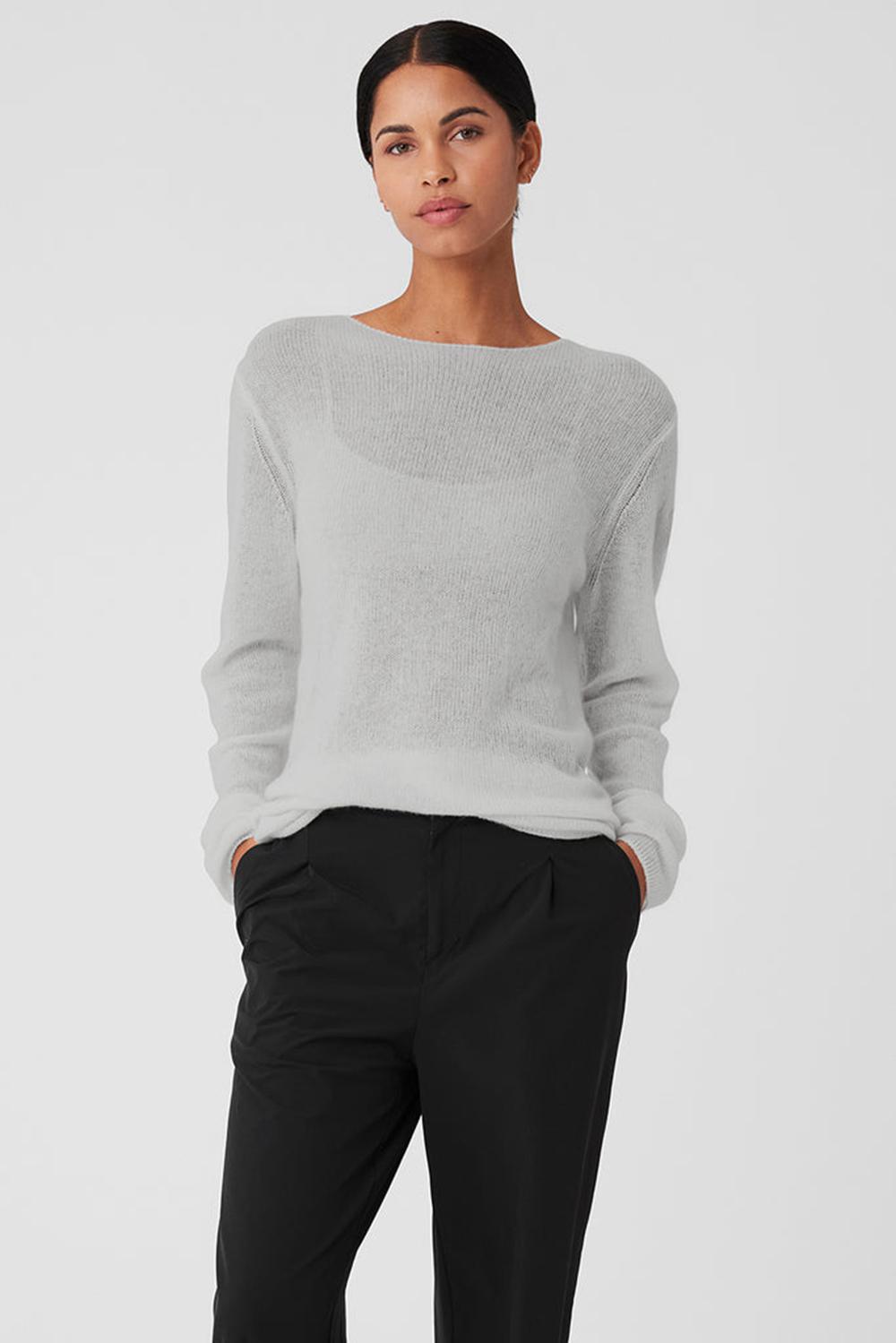 Alo Yoga Cashmere Reform Donna Maniche Lunghe Grigie | Italia  OSY-053427
