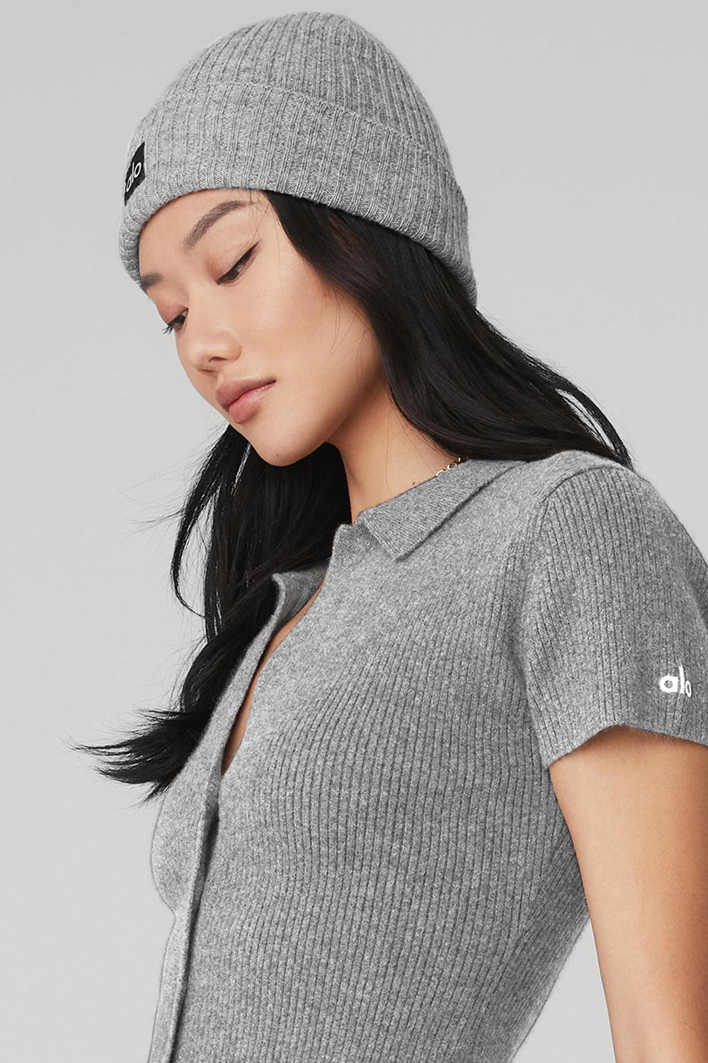 Alo Yoga Cashmere Uomo Berretto Grigie | Italia  LAR-642950