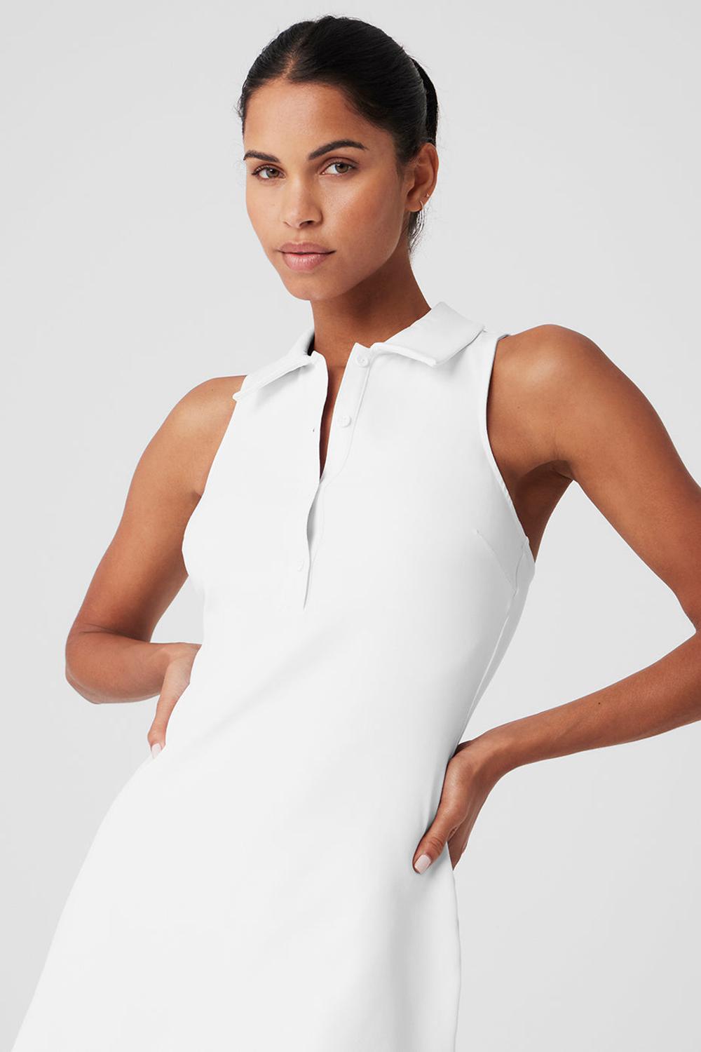 Alo Yoga Charmed Tennis Donna Vestito Bianche | Italia  LVM-715982