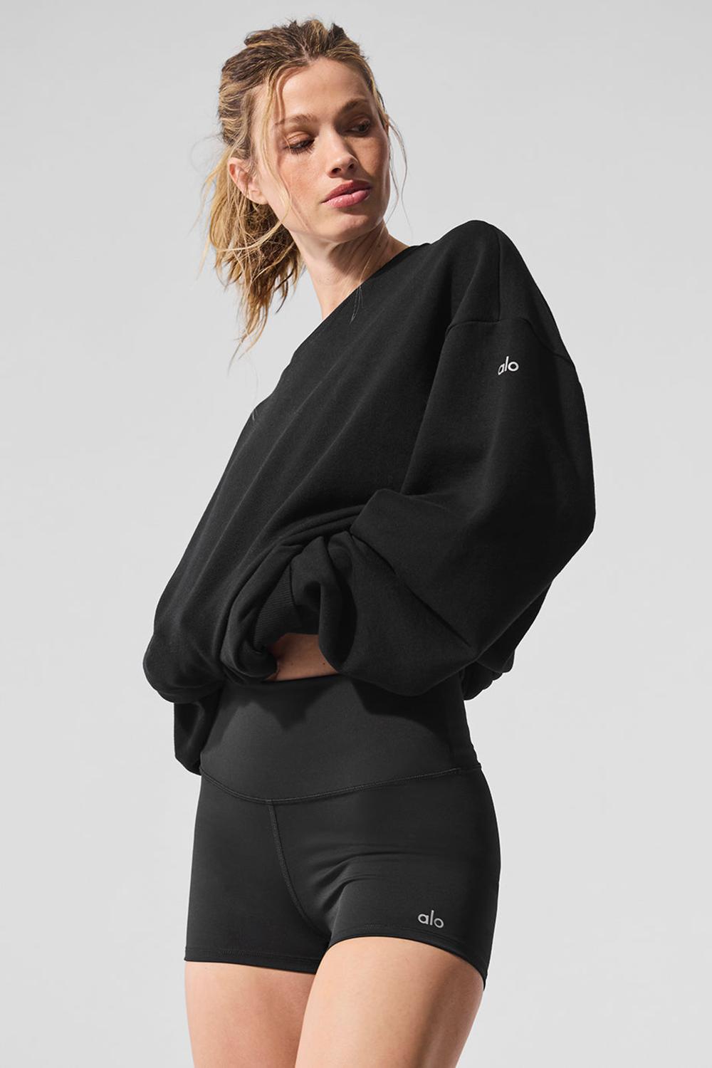 Alo Yoga Chill Crew Neck Donna Pullover Nere | Italia  QPD-750938