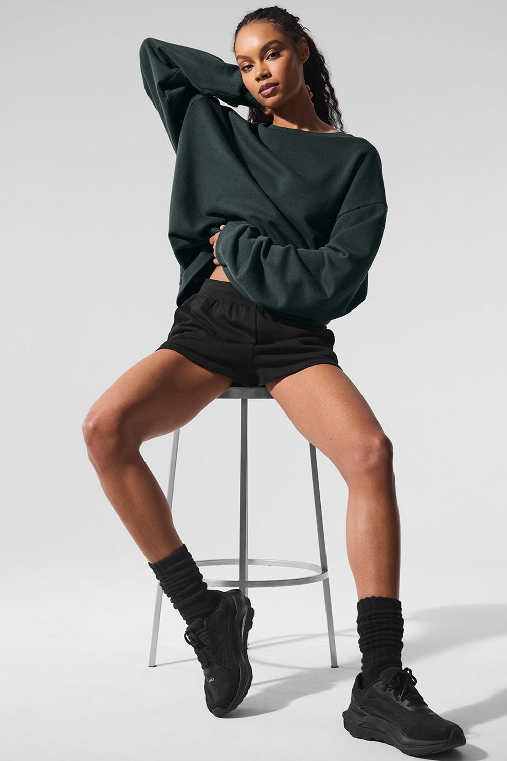 Alo Yoga Chill Crew Neck Donna Pullover Verdi | Italia  NWP-208146