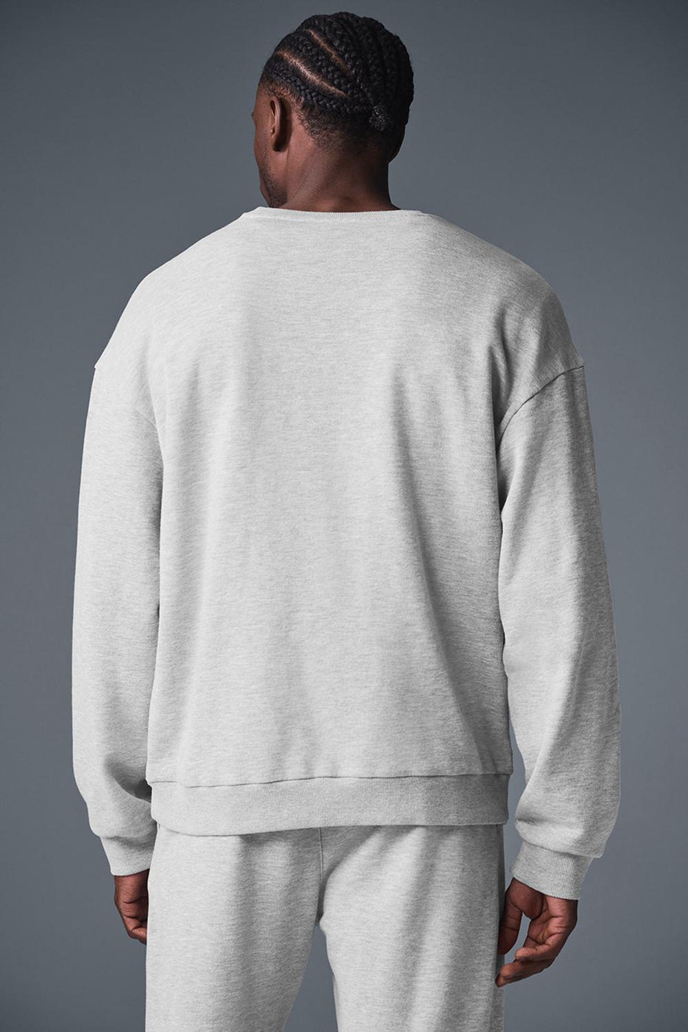 Alo Yoga Chill Crew Neck Uomo Pullover Grigie | Italia  ZRU-584137