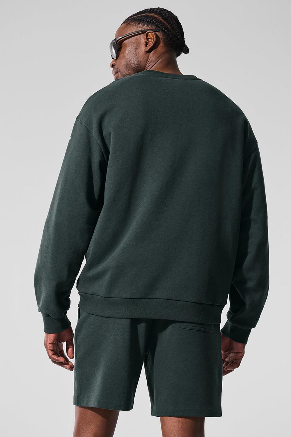 Alo Yoga Chill Crew Neck Uomo Pullover Verdi | Italia  ABH-281493