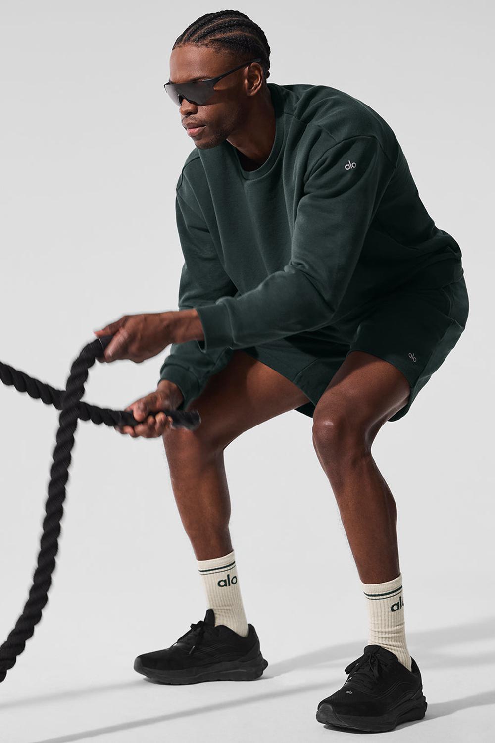 Alo Yoga Chill Crew Neck Uomo Pullover Verdi | Italia  ABH-281493