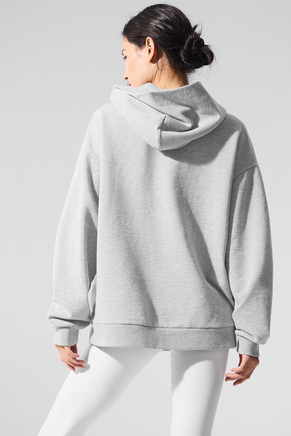 Alo Yoga Chill Donna Felpa con Cappuccio Grigie | Italia  MYP-356420