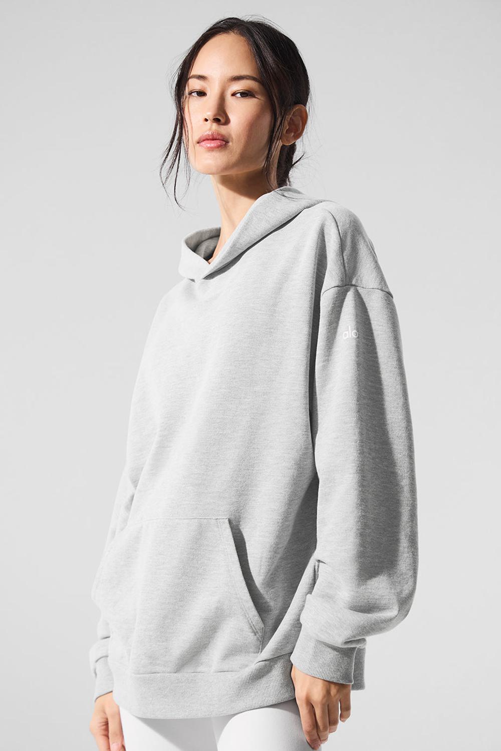 Alo Yoga Chill Donna Felpa con Cappuccio Grigie | Italia  MYP-356420