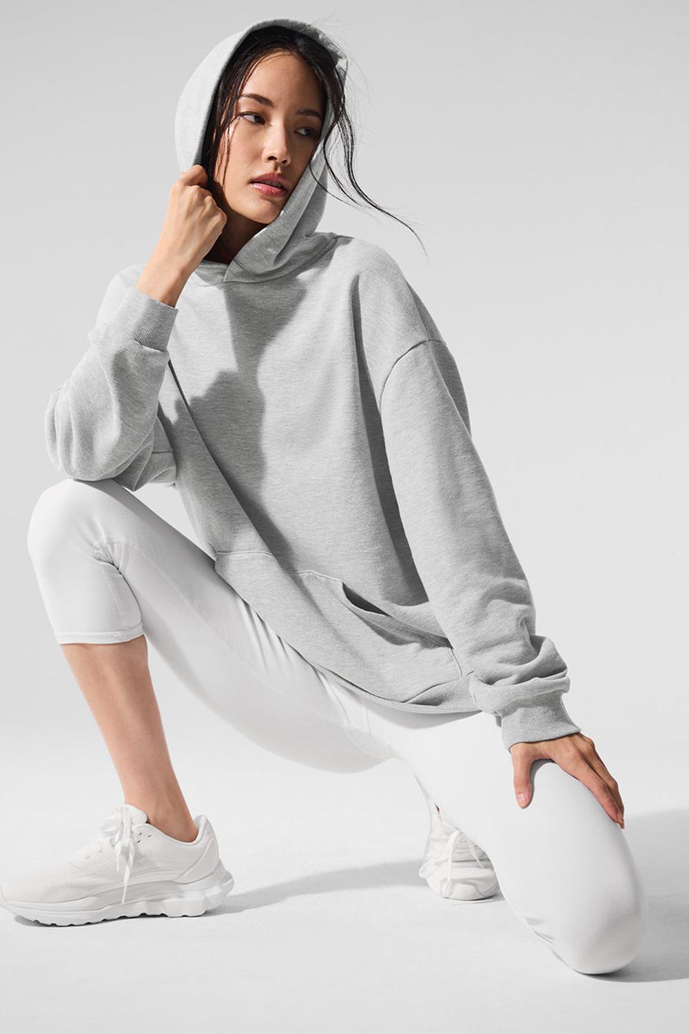 Alo Yoga Chill Donna Felpa con Cappuccio Grigie | Italia  MYP-356420