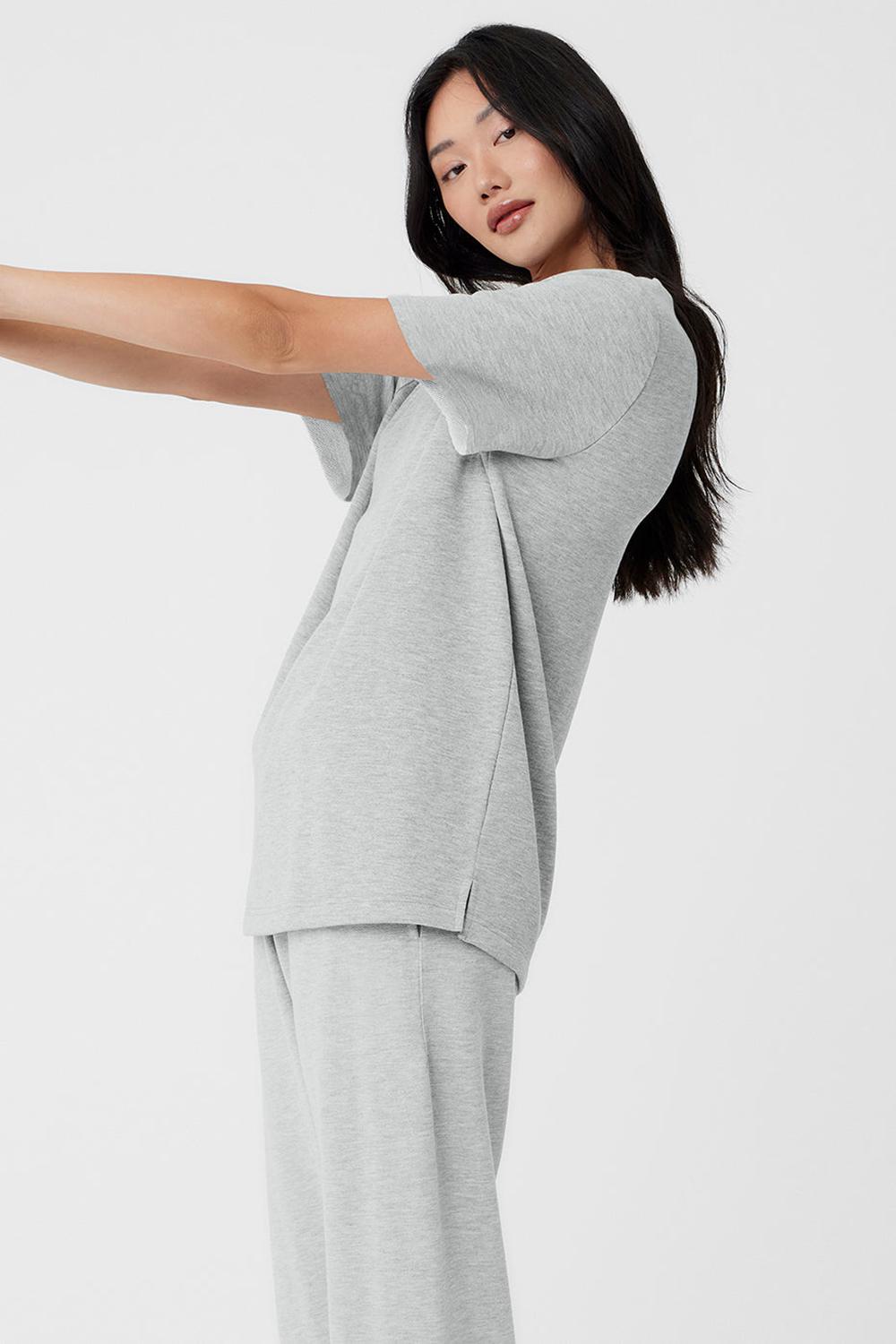 Alo Yoga Chill Donna Short Sleeve Grigie | Italia  VIP-318097