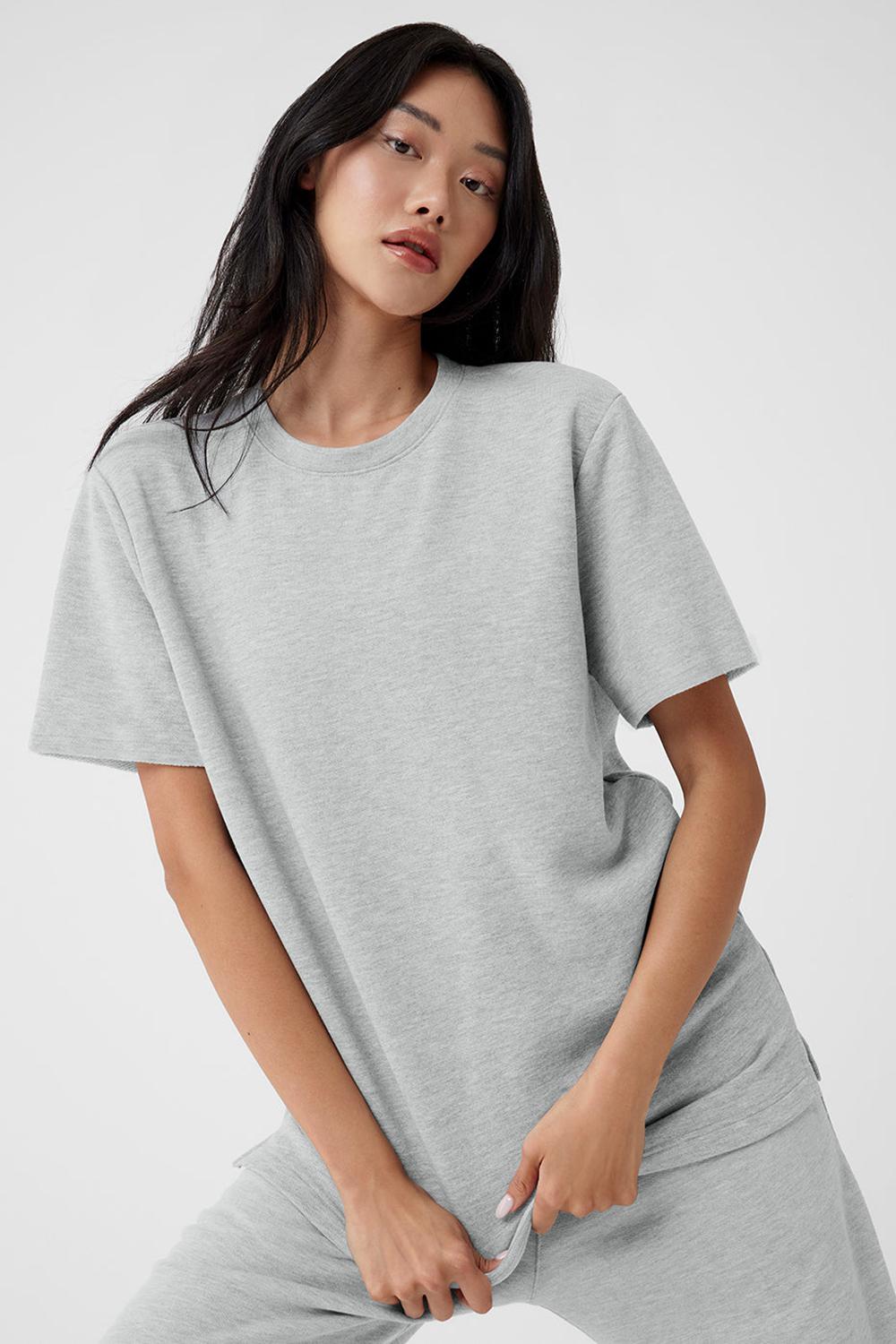 Alo Yoga Chill Donna Short Sleeve Grigie | Italia  VIP-318097