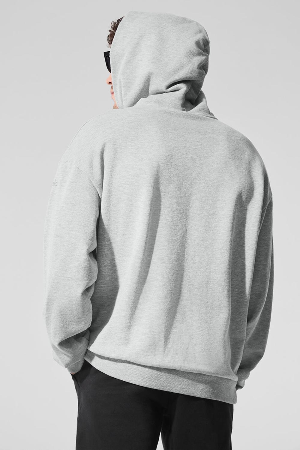 Alo Yoga Chill Uomo Felpa con Cappuccio Grigie | Italia  DRF-639217