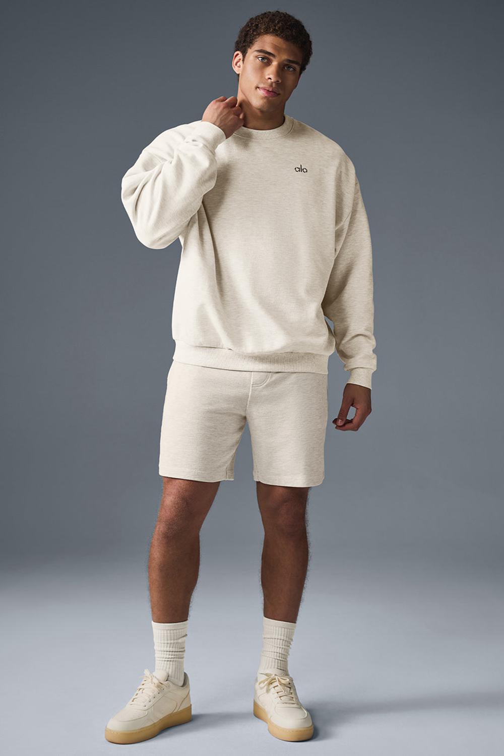 Alo Yoga Chill Uomo Short Oatmeal Heather | Italia  IYD-790231