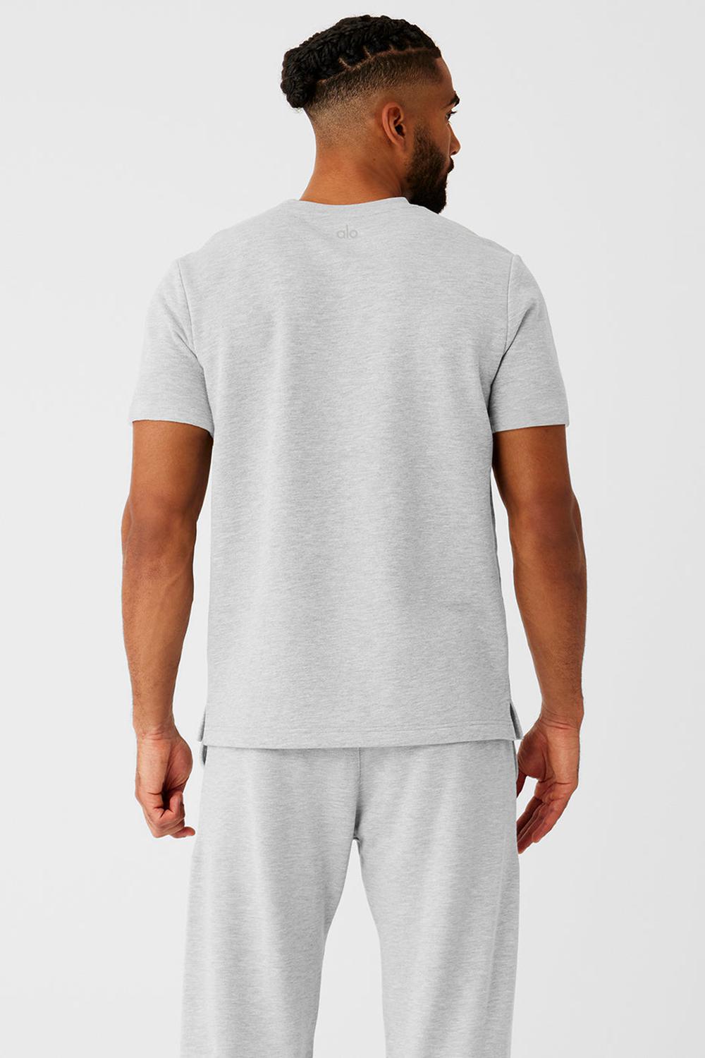 Alo Yoga Chill Uomo Short Sleeve Grigie | Italia  NFE-476581