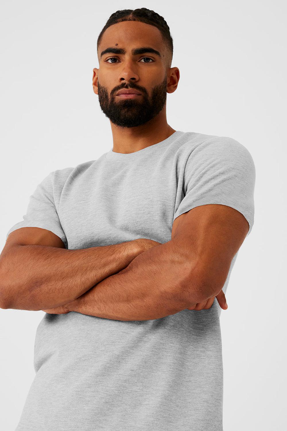 Alo Yoga Chill Uomo Short Sleeve Grigie | Italia  NFE-476581