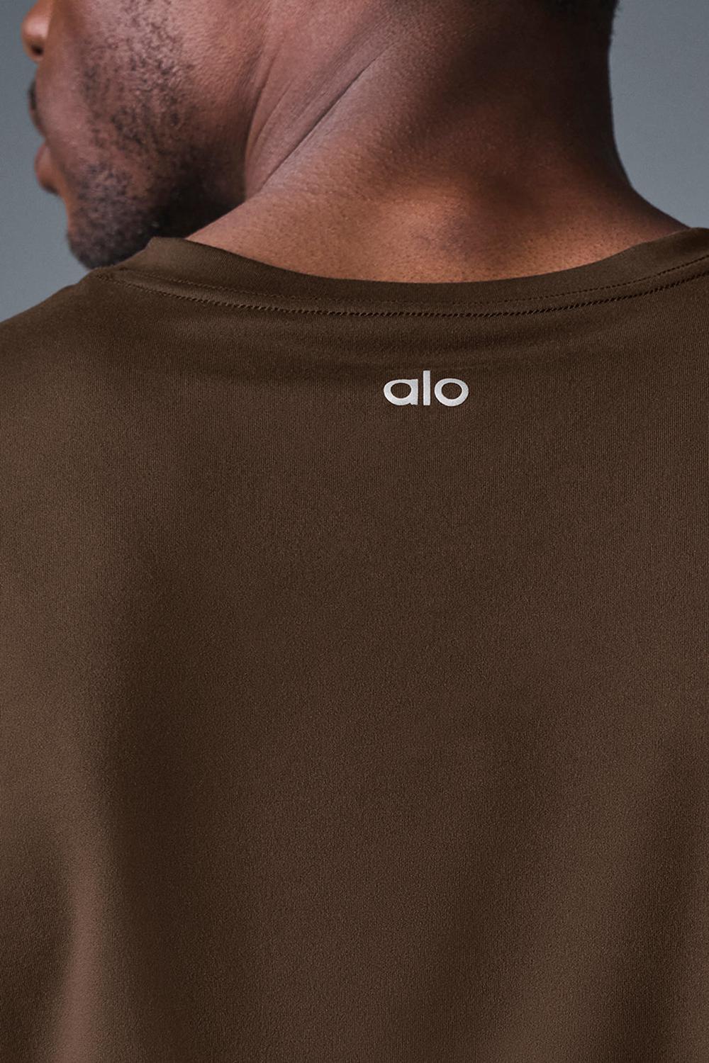 Alo Yoga Conquer Muscle Uomo Tank Espresso | Italia  YGC-857623