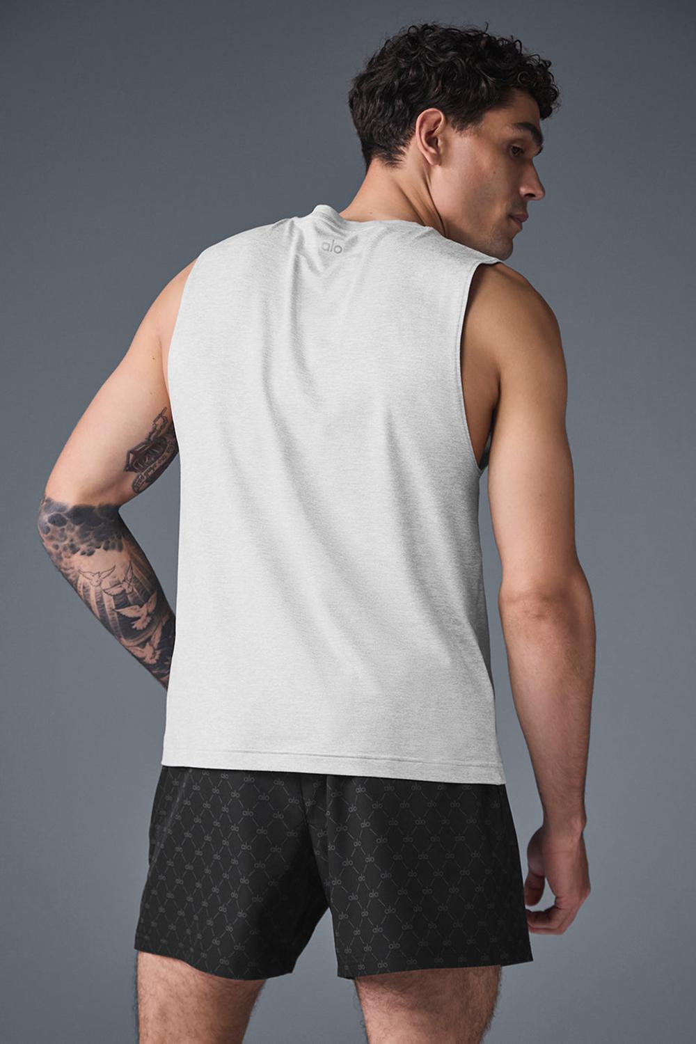 Alo Yoga Conquer Muscle Uomo Tank Grigie | Italia  MZV-420653