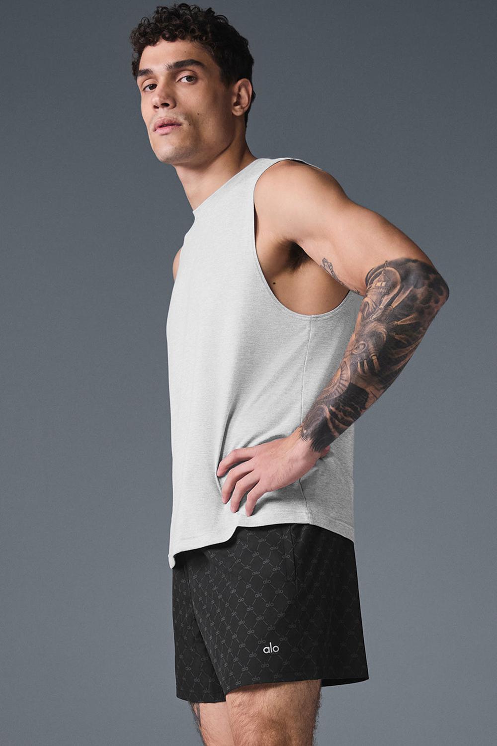Alo Yoga Conquer Muscle Uomo Tank Grigie | Italia  MZV-420653