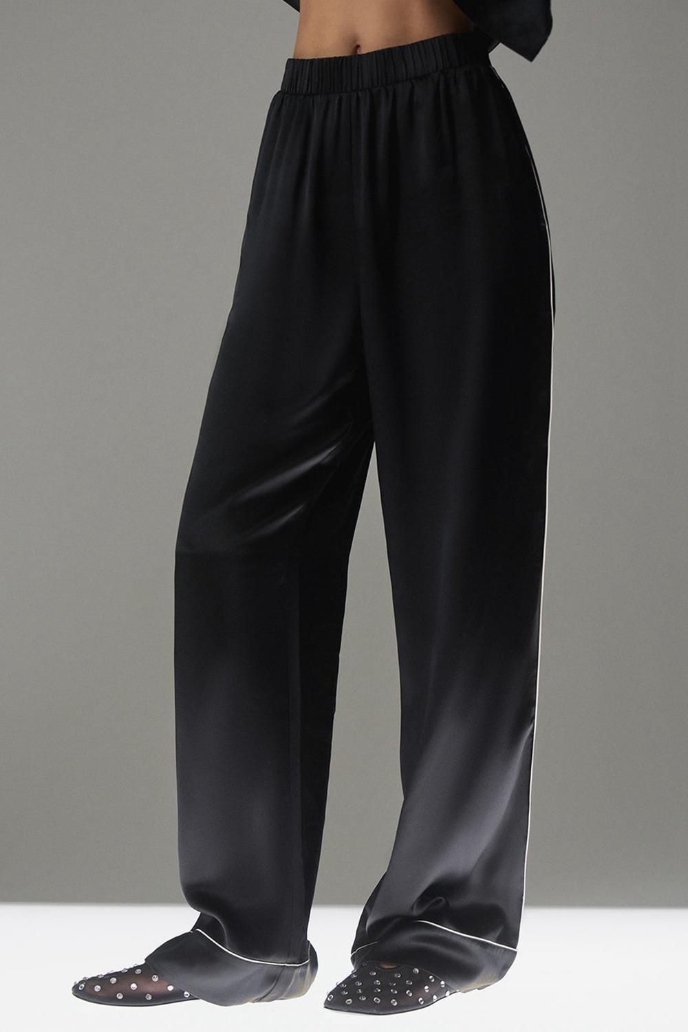Alo Yoga Courchevel Silk Donna Pant Nere | Italia  LQJ-547139