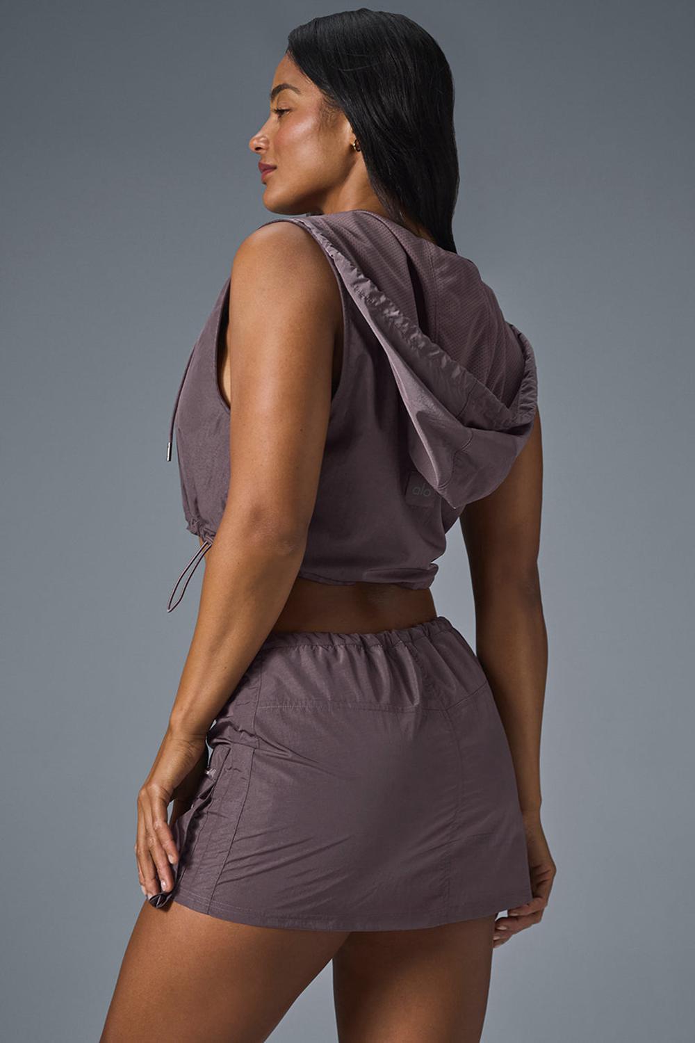 Alo Yoga Crinkle Cropped Surplus Donna Gilet Raisinette | Italia  HSX-254069