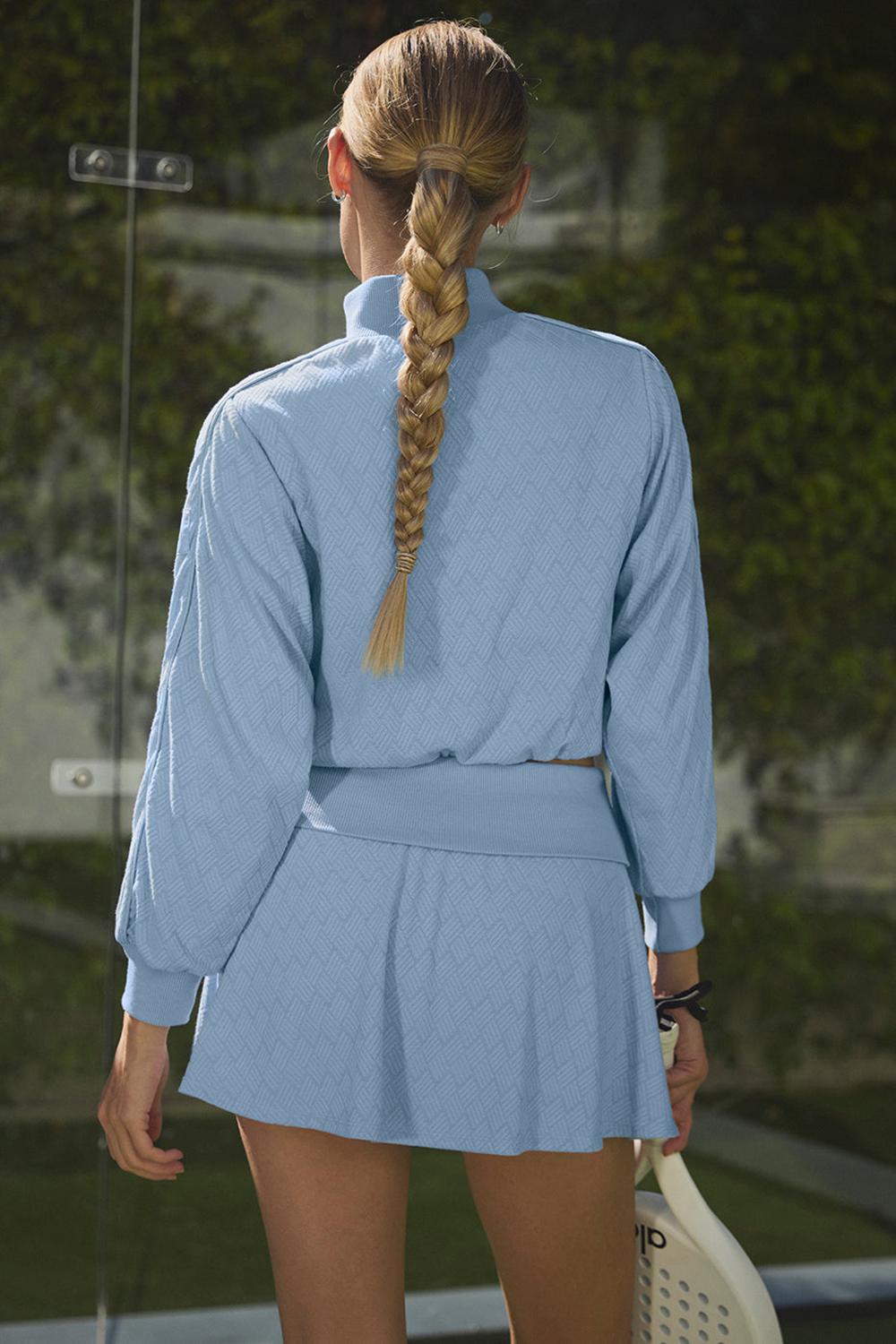 Alo Yoga Cropped Doubles Only Full Zip Donna Giacca Blu | Italia  RAX-976815