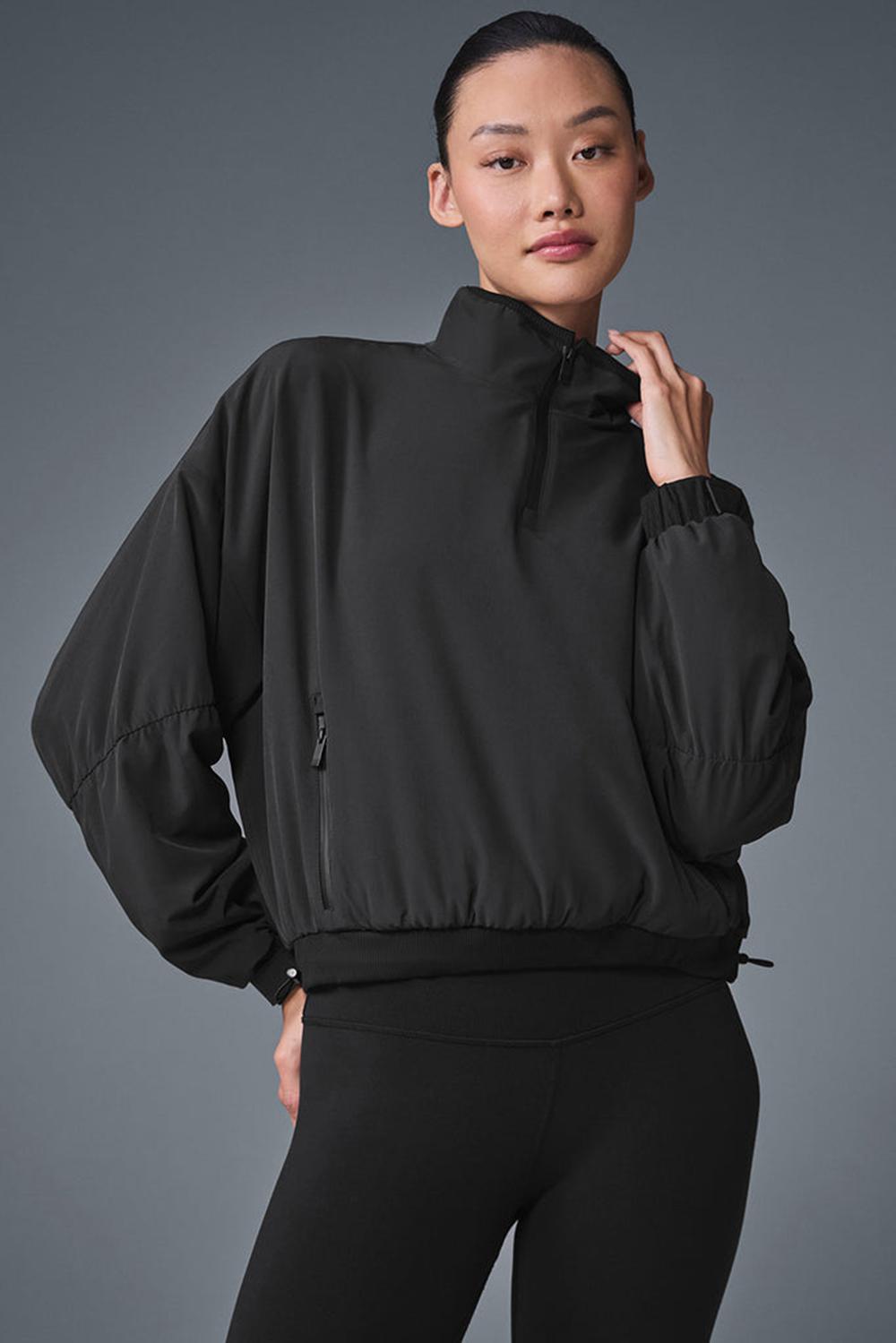 Alo Yoga Cropped Elevation Donna Coverup Nere | Italia  ANS-026457