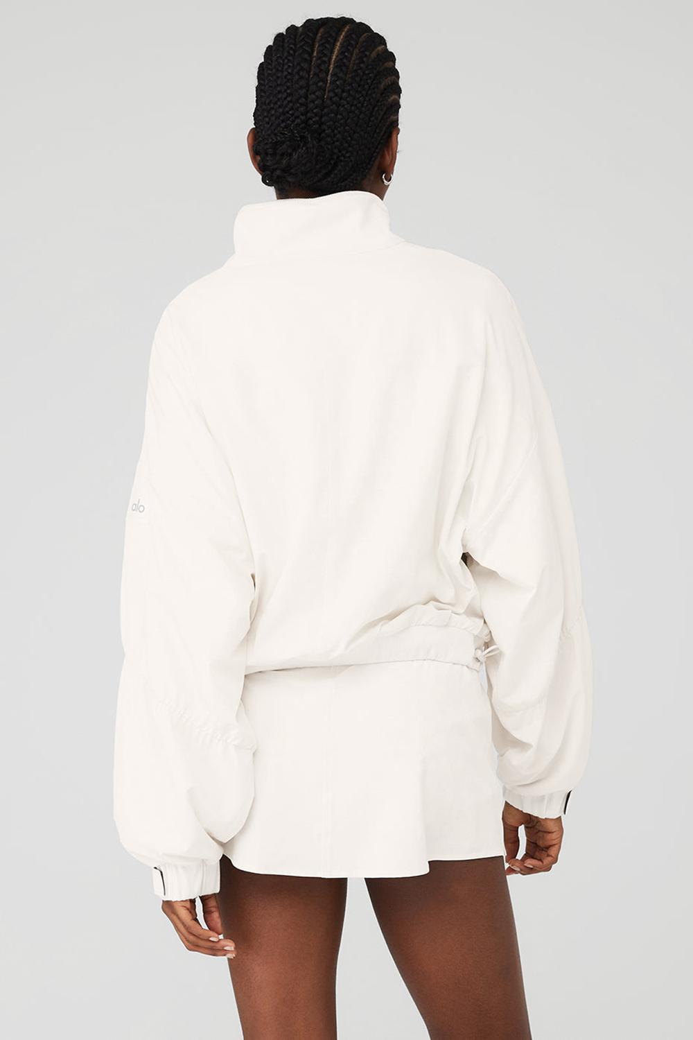 Alo Yoga Cropped Elevation Donna Coverup Ivory | Italia  NZL-650431