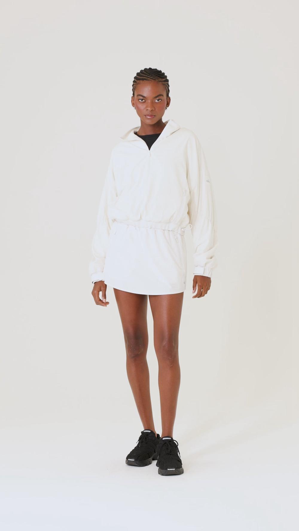 Alo Yoga Cropped Elevation Donna Coverup Ivory | Italia  NZL-650431