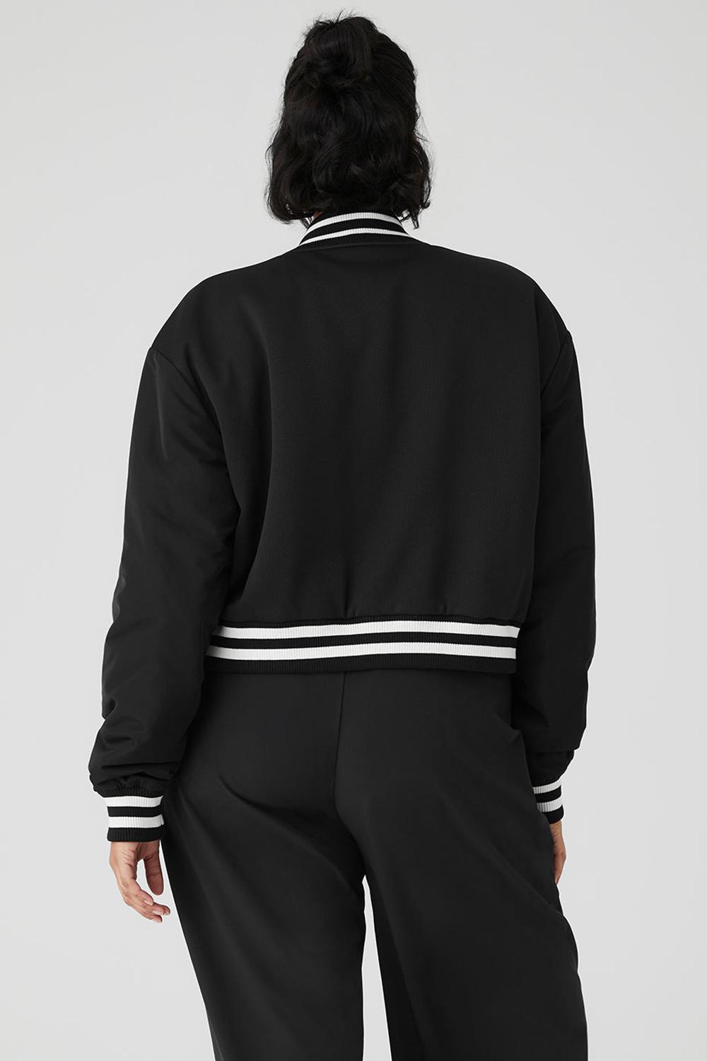 Alo Yoga Cropped G.O.A.T Donna Giacca Nere | Italia  IFQ-864320