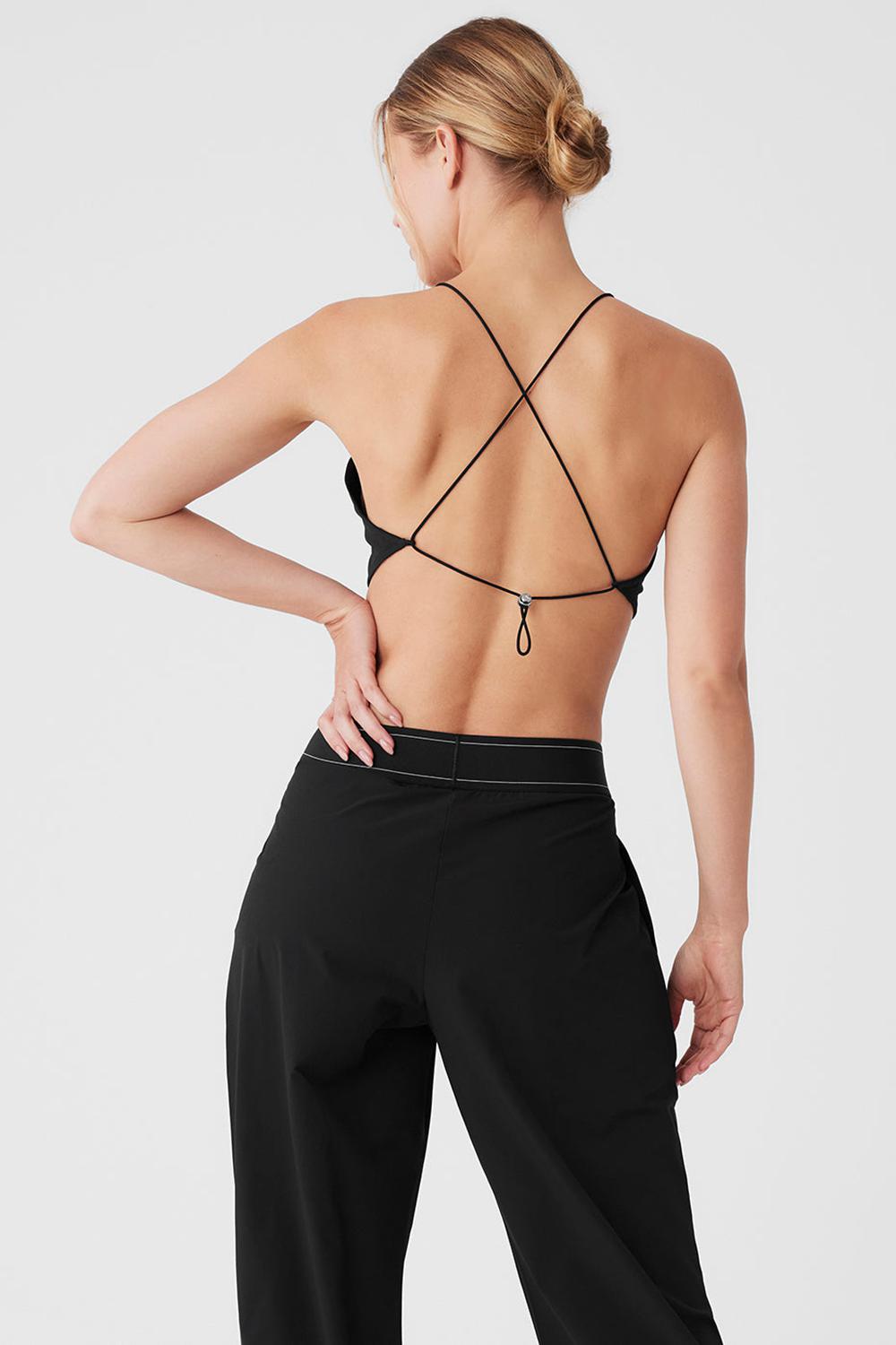 Alo Yoga Cropped Megastar Donna Tank Nere | Italia  UQM-106247