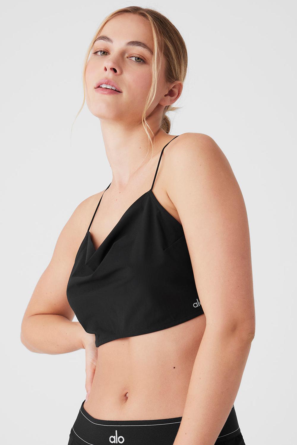 Alo Yoga Cropped Megastar Donna Tank Nere | Italia  UQM-106247