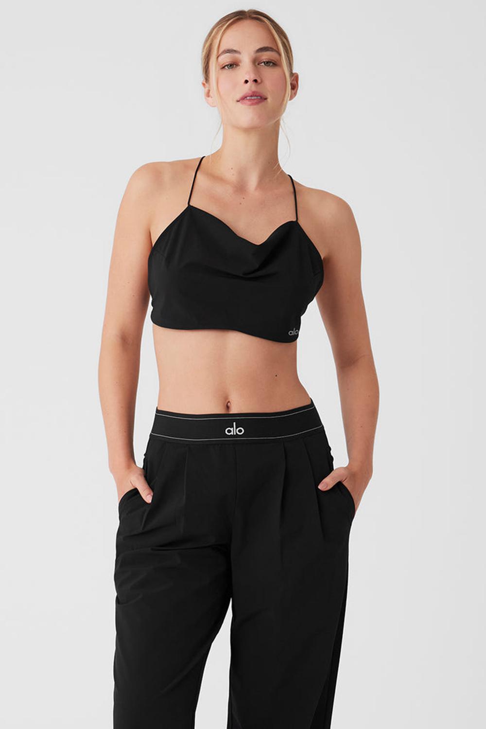Alo Yoga Cropped Megastar Donna Tank Nere | Italia  UQM-106247
