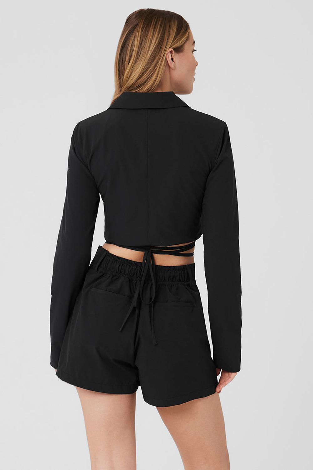 Alo Yoga Cropped Status Donna Blazer Nere | Italia  IVA-327491