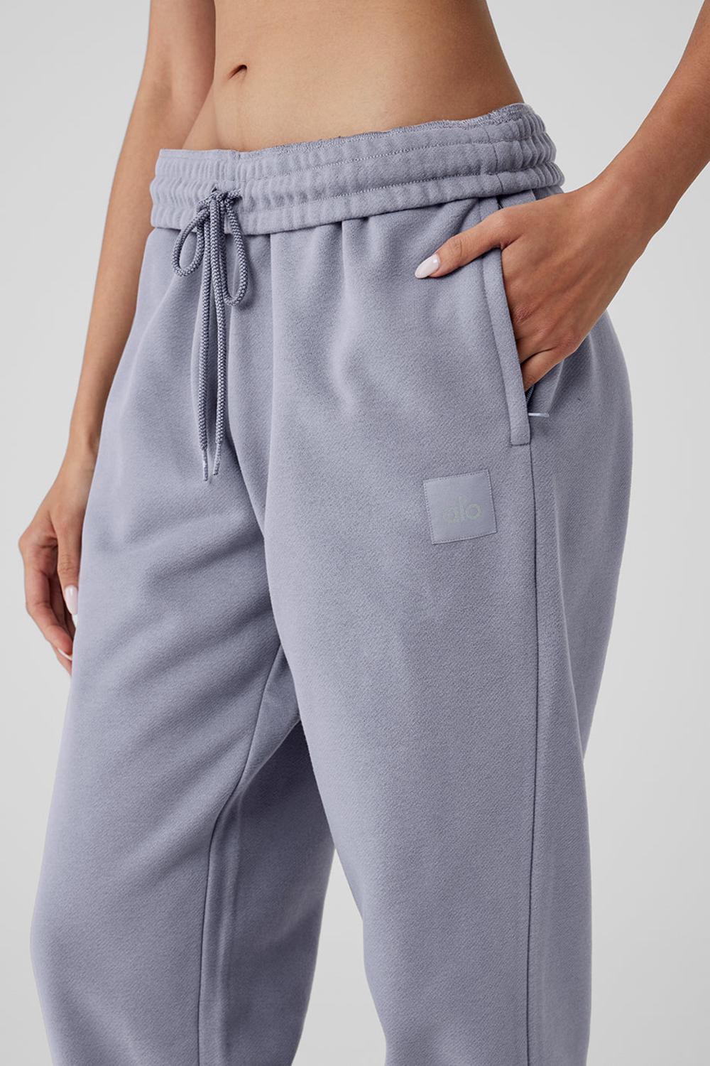 Alo Yoga Cuffed Renown Heavy Weight Donna Sweatpant Fog | Italia  KFB-140362
