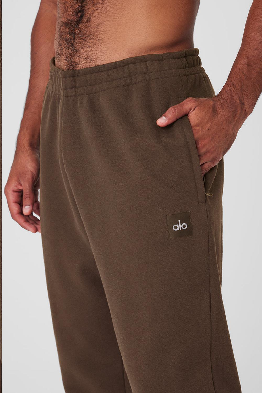 Alo Yoga Cuffed Renown Heavy Weight Uomo Sweatpant Espresso | Italia  ATH-415082
