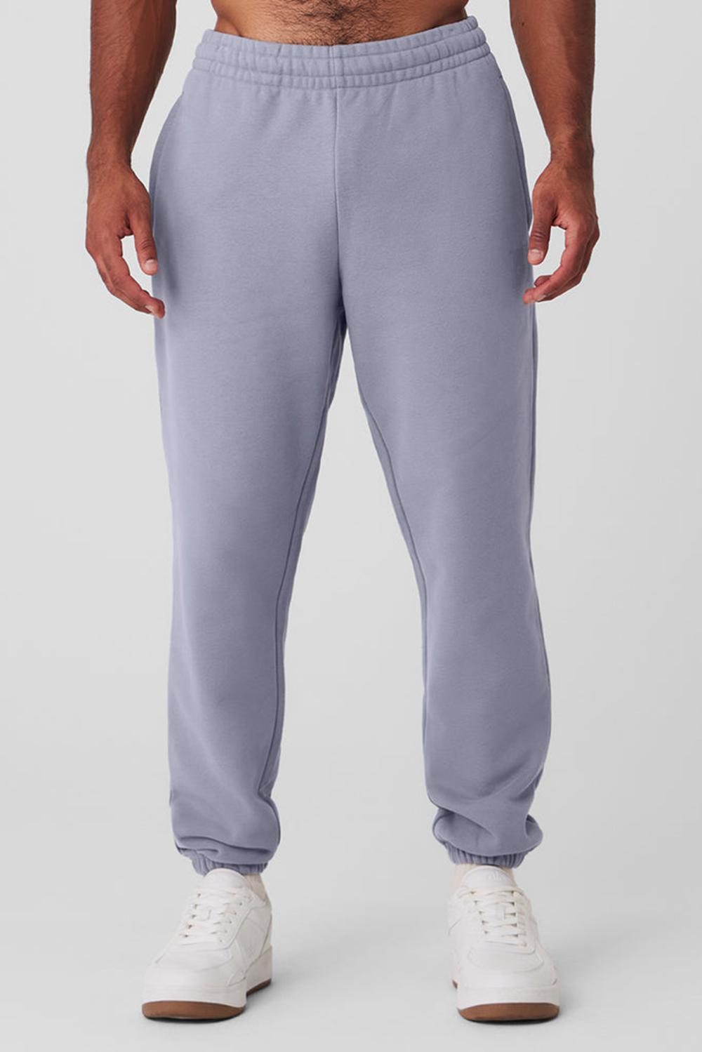 Alo Yoga Cuffed Renown Heavy Weight Uomo Sweatpant Fog | Italia  WJZ-529764