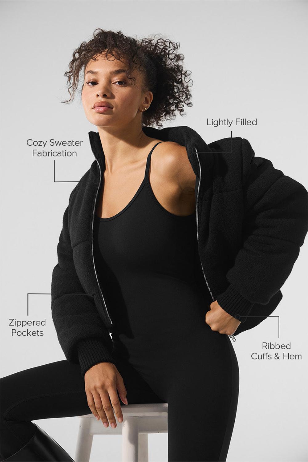 Alo Yoga Darling Sweater Donna Giacca Puffer Nere | Italia  PSD-851046