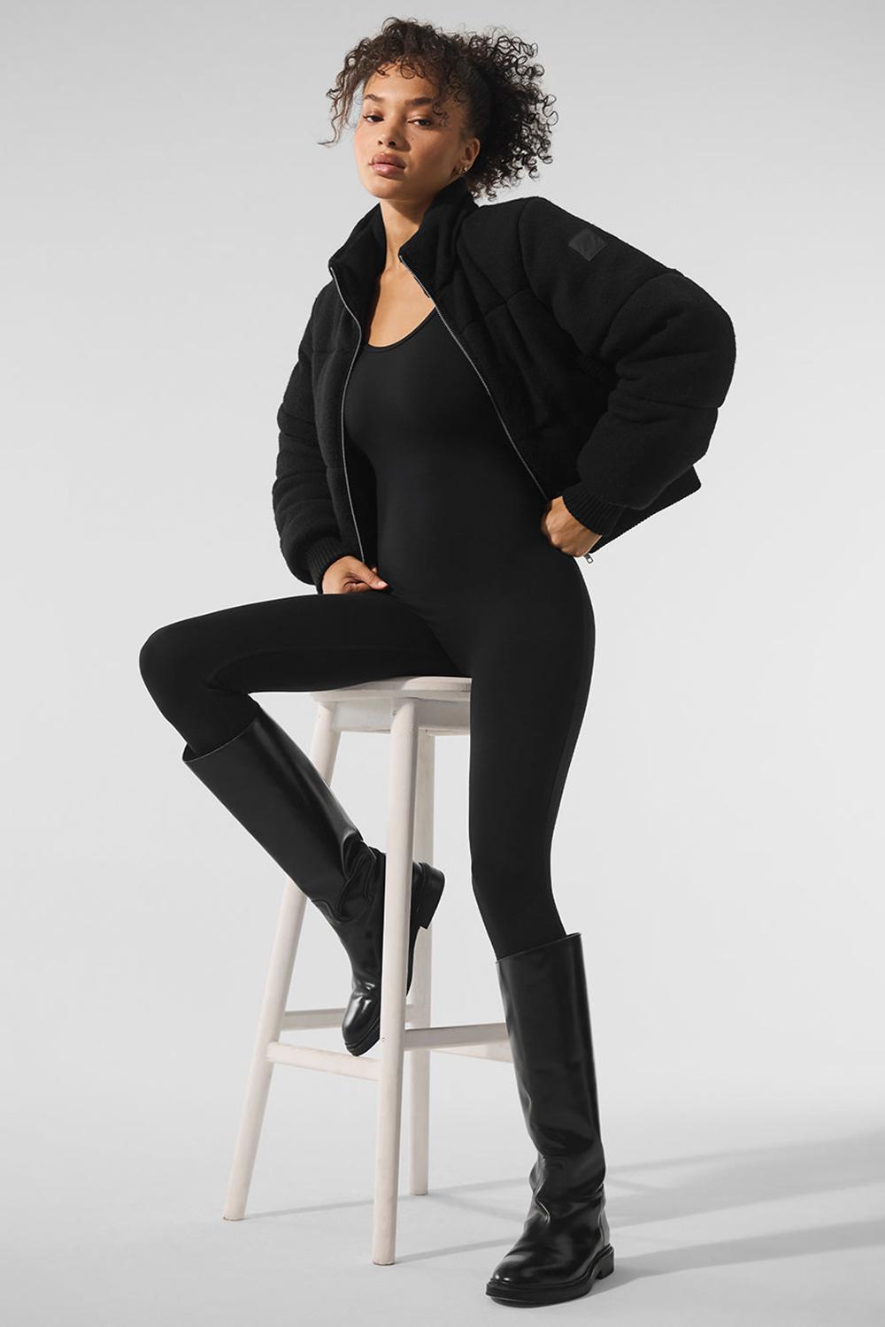 Alo Yoga Darling Sweater Donna Giacca Puffer Nere | Italia  PSD-851046