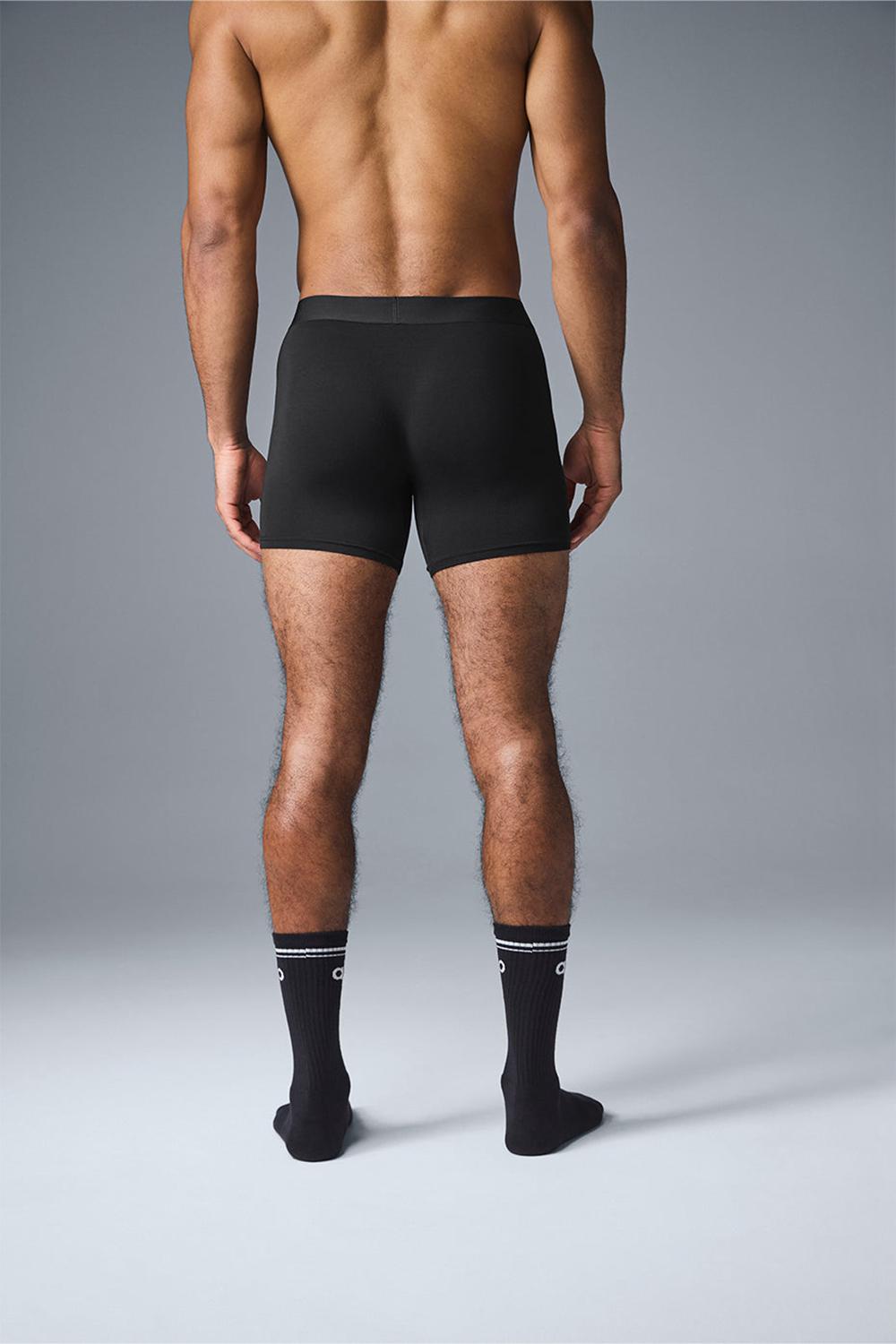 Alo Yoga Day and Night Uomo Boxer Nere | Italia  OVP-961372
