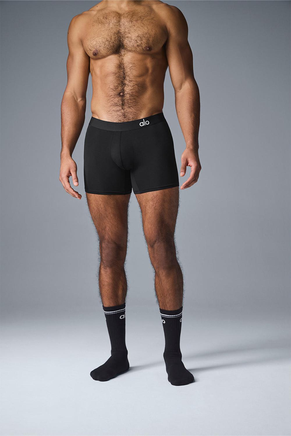 Alo Yoga Day and Night Uomo Boxer Nere | Italia  OVP-961372